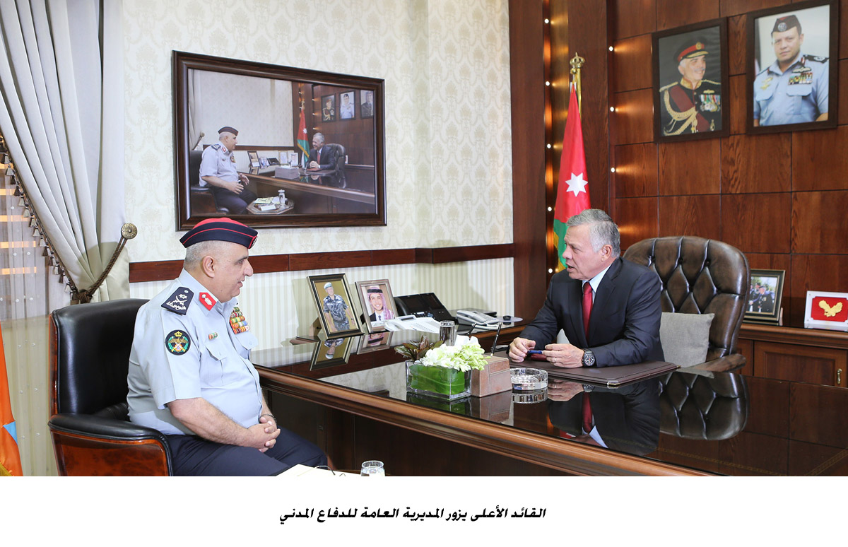 القائد الأعلى يزور المديرية العامة للدفاع المدني<br>