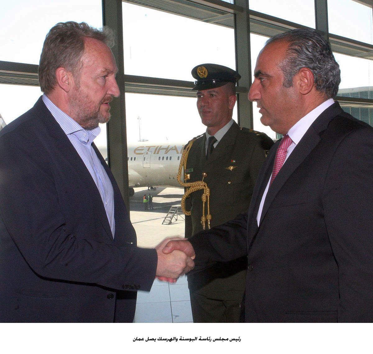  رئيس مجلس رئاسة البوسنة والهرسك يصل عمان <br>   