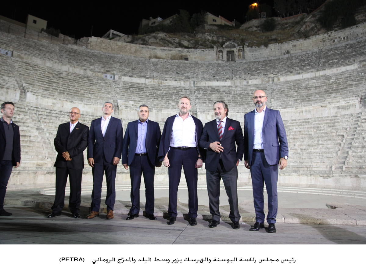 رئيس مجلس رئاسة البوسنة والهرسك يزور وسط البلد والمدرّج الروماني<br>