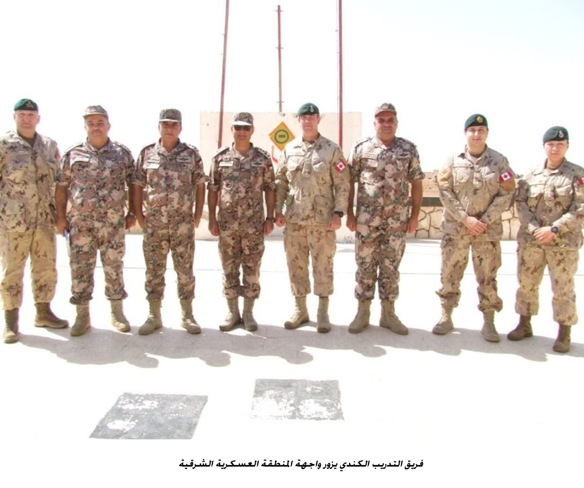 فريق التدريب الكندي يزور واجهة المنطقة العسكرية الشرقية<br>