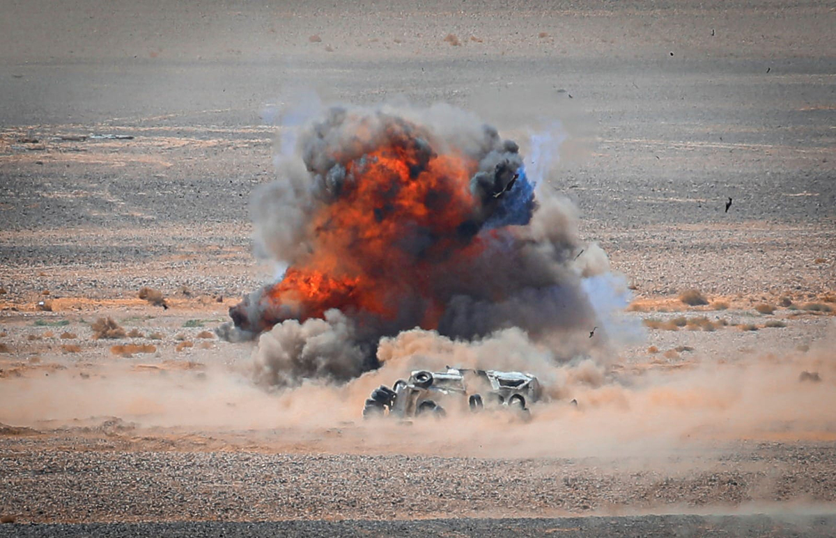 رئيس هيئة الأركان المشتركة يتابع تمرينا تعبويا في المنطقة العسكرية الوسطى