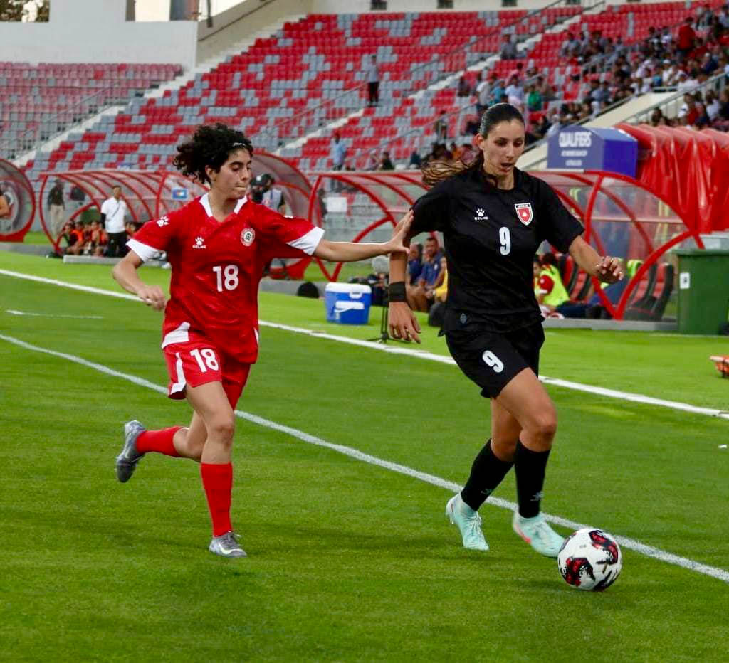 منتخب السيدات لكرة القدم يفوز على نظيره اللبناني بالتصفيات الآسيوية 