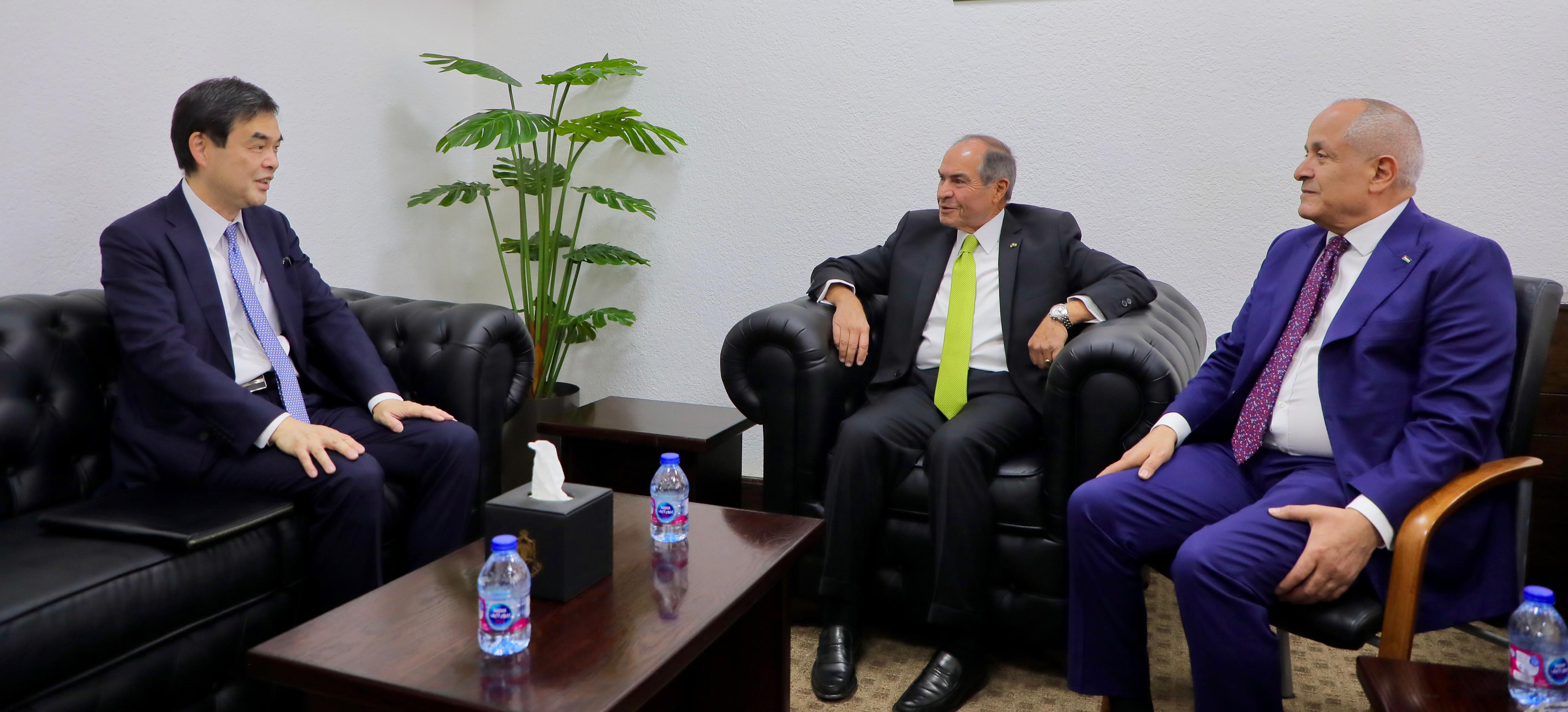 العين الملقي يبحث والسفير الياباني تعزيز التعاون البرلماني