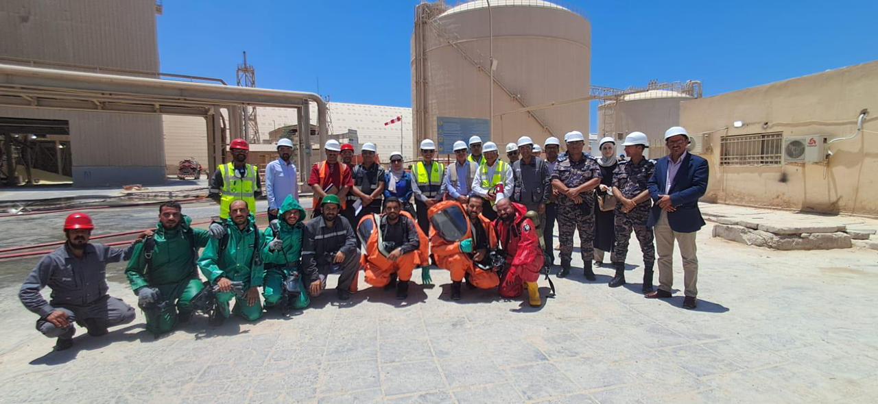 تمرين وهمي لمحاكاة تسرب غاز الأمونيا في العقبة