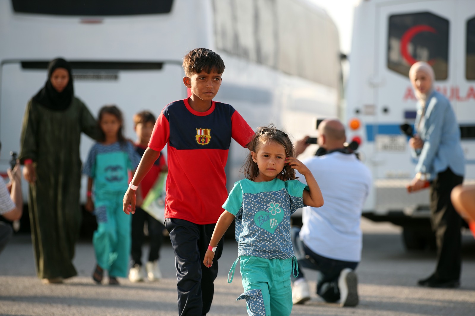 القوات المسلحة تقوم بإجلاء الدفعة السابعة من أطفال غزة المرضى