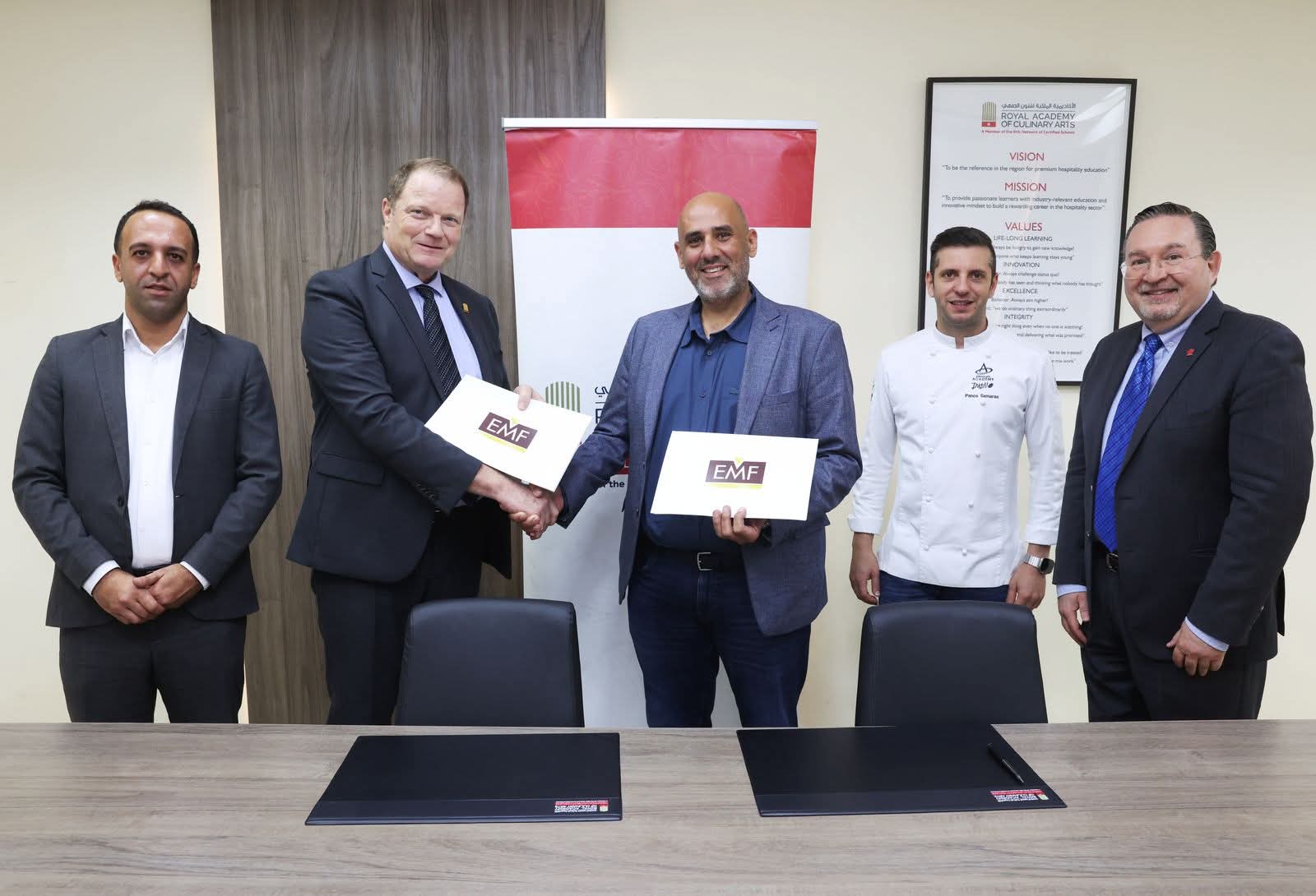 مذكرة تفاهم  لتعزيز التعليم والتدريب في قطاع الطهي والضيافة