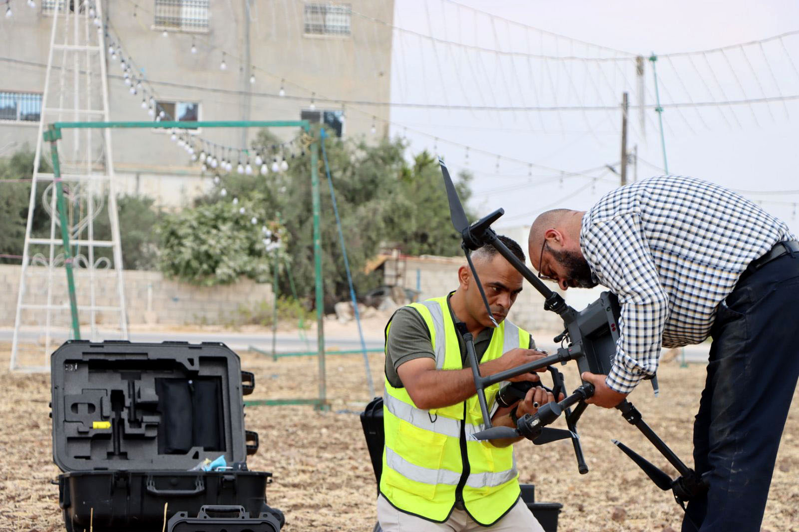 بلدية الوسطية تنفذ مشروع التصوير الجوي باستخدام (الدرون)