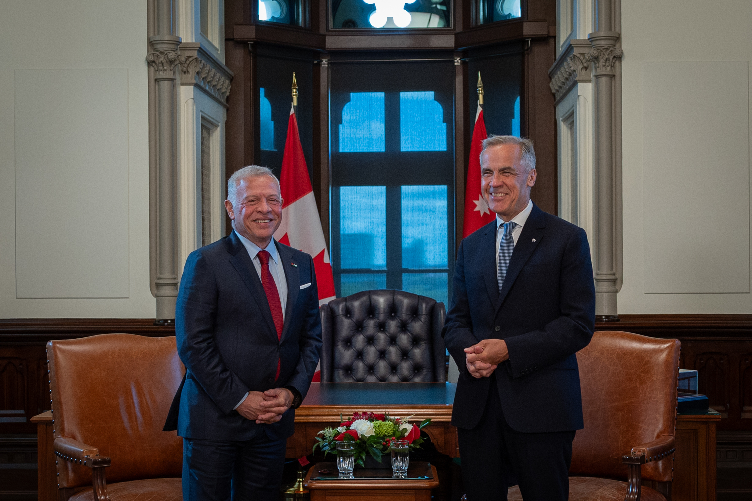 الملك ورئيس الوزراء الكندي يبحثان في أوتاوا سبل تطوير الشراكة بين البلدين وأبرز مستجدات المنطقة