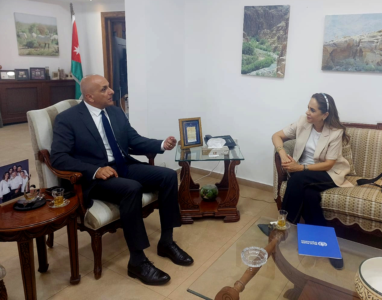 وزير البيئة يبحث مع ممثلة منظمة الصحة العالمية في الأردن تعزيز التعاون