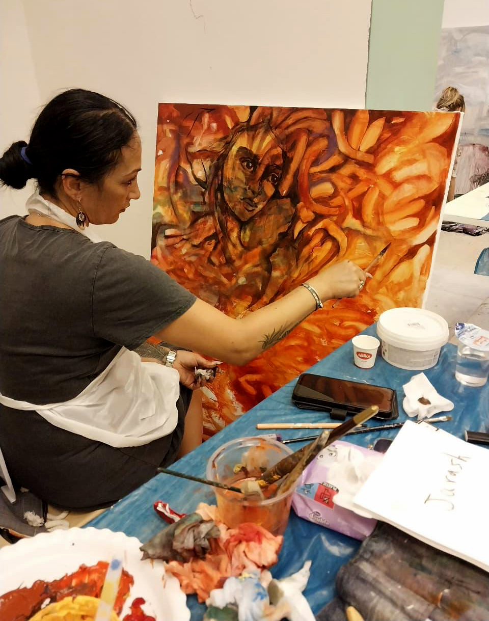 انطلاق فعاليات سمبوزيوم مهرجان جرش ارسم وطنك الأردن بجامعة اليرموك