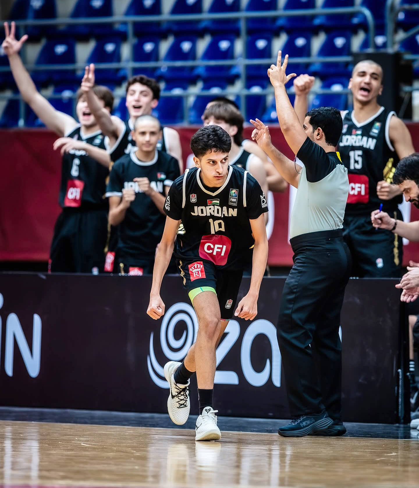 الأردن رابعاً في بطولة غرب آسيا للناشئين بكرة السلة