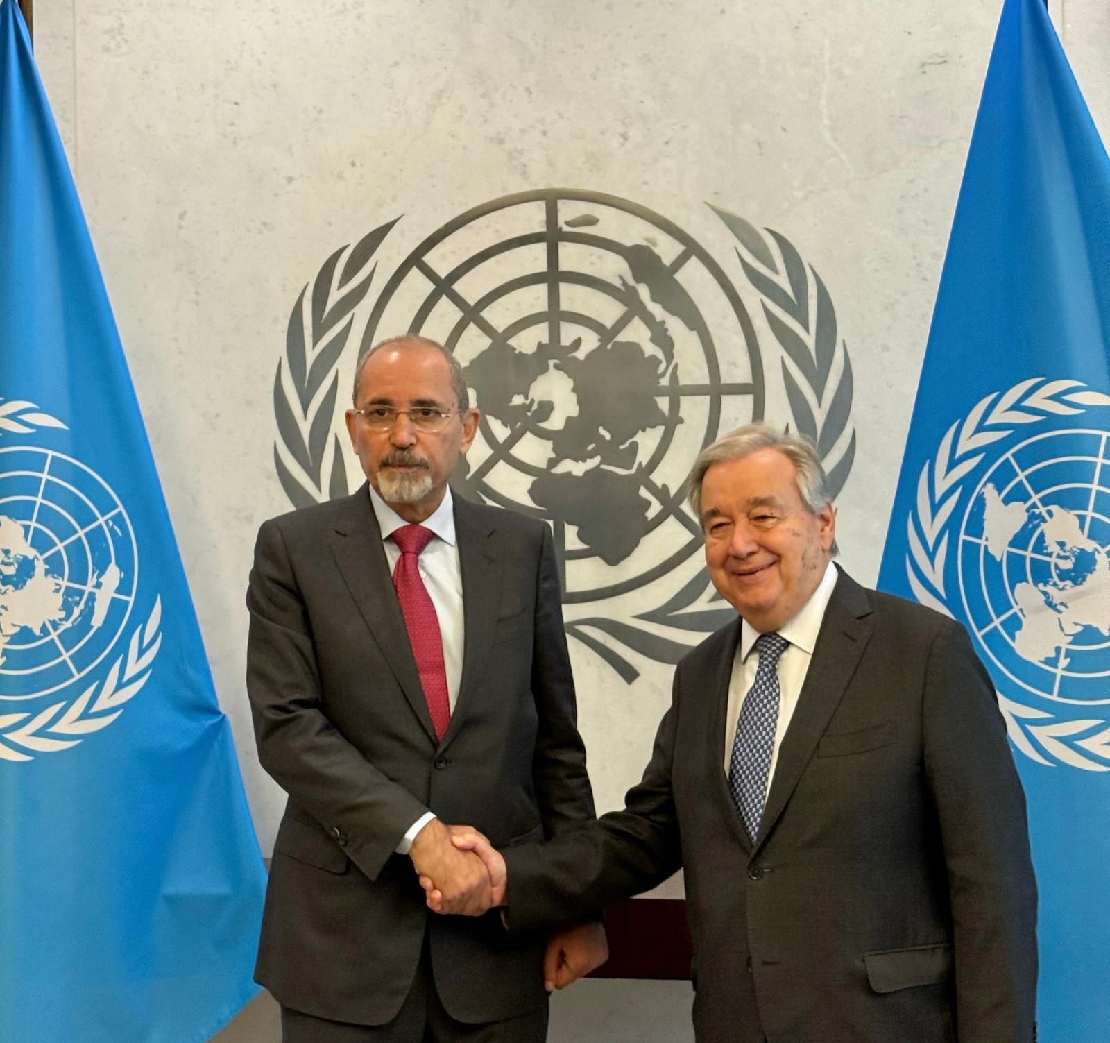وزير الخارجية يجري مباحثات مع الأمين العام للأمم المتحدة