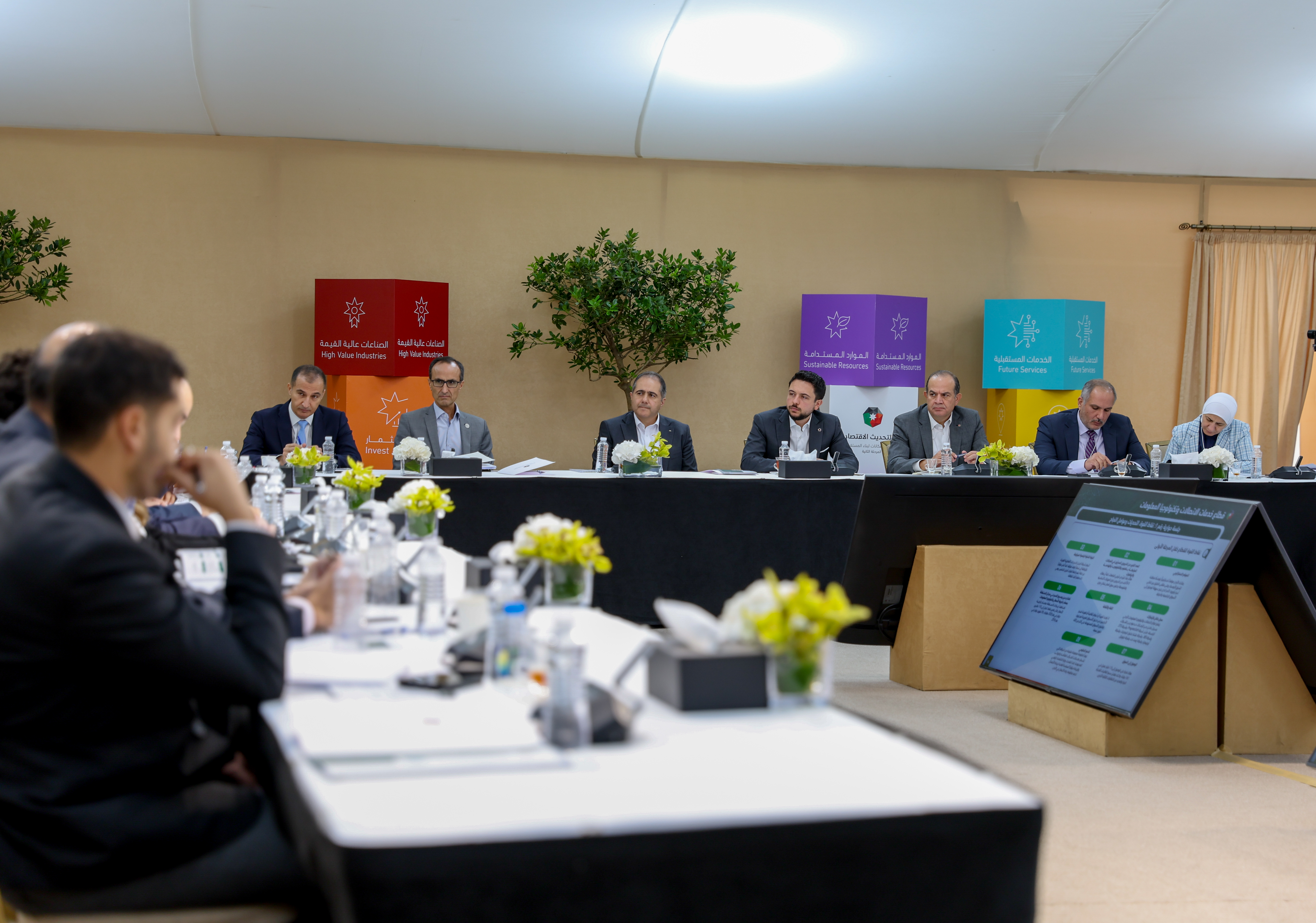 ولي العهد يحضر جانبا من جلسة حول الاتصالات وتكنولوجيا المعلومات ضمن ورشات المرحلة الثانية لرؤية التحديث الاقتصادي