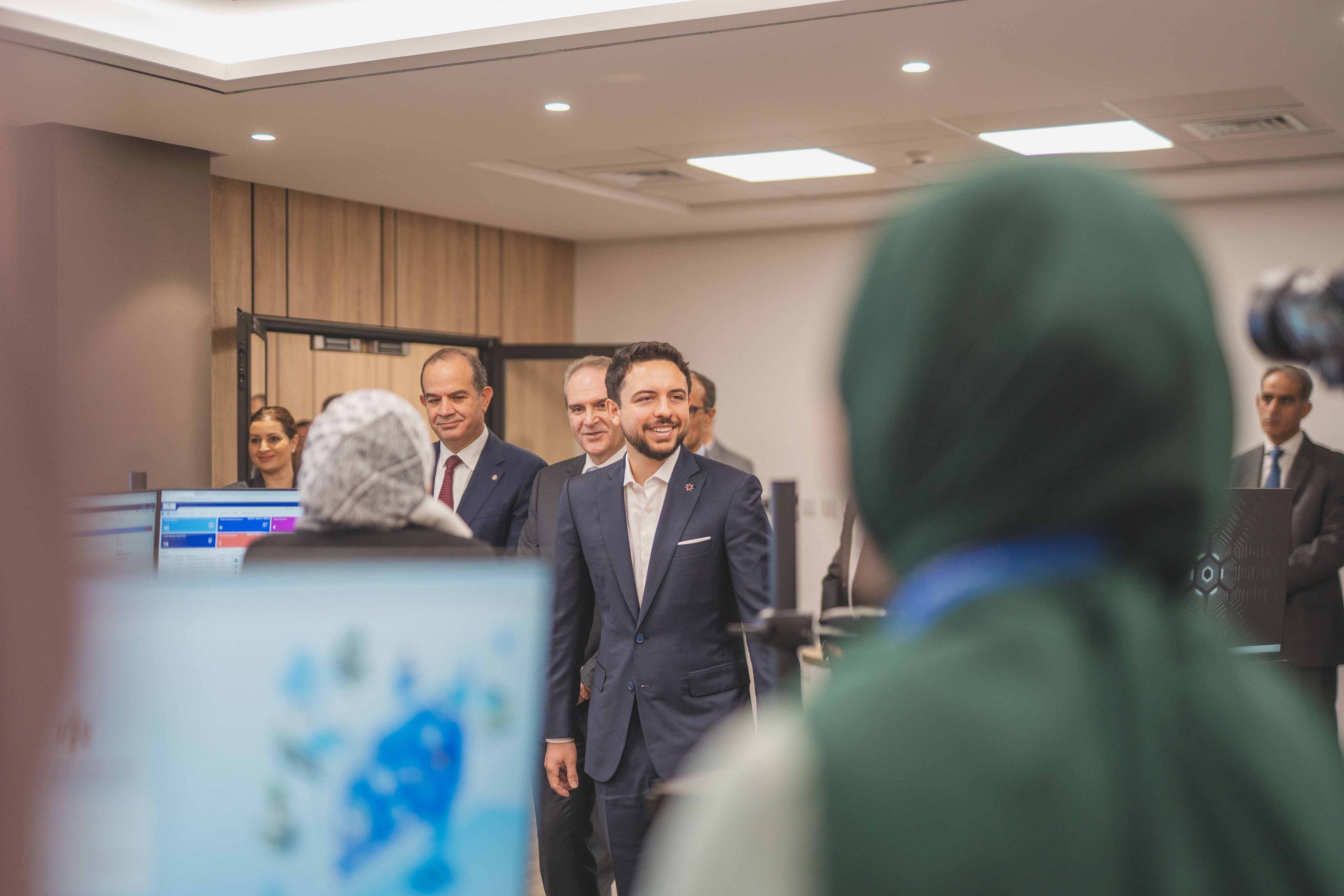 ولي العهد يفتتح مركز الصحة الرقمية الأردني في السلط