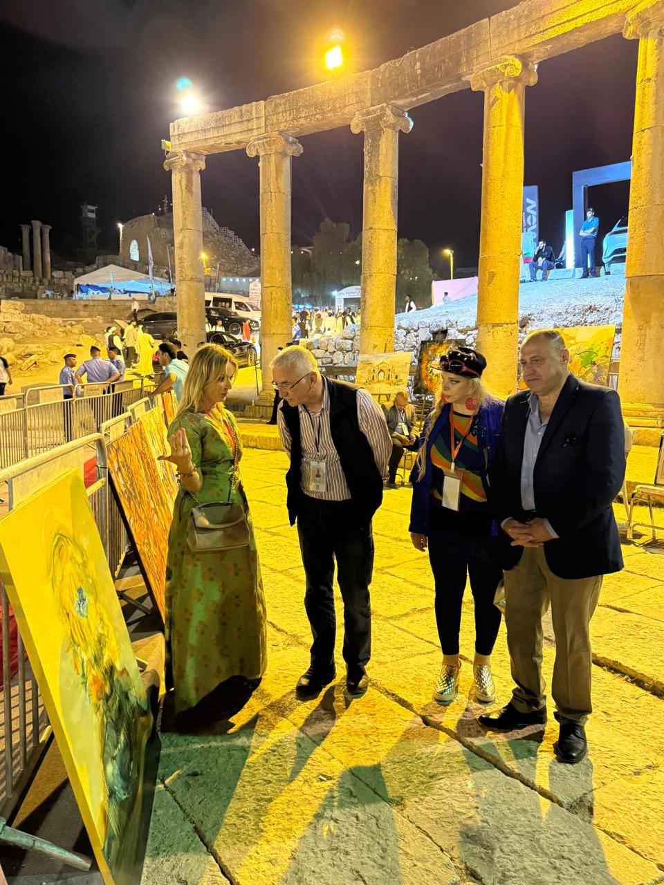 أرسم وطنك الأردن.. معرض فني في سمبوزيوم مهرجان جرش