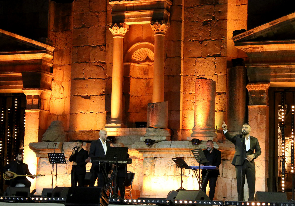 أمسيتان فنيتان أردنيتان على الشمالي ولبنانية على الجنوبي ضمن جرش 39