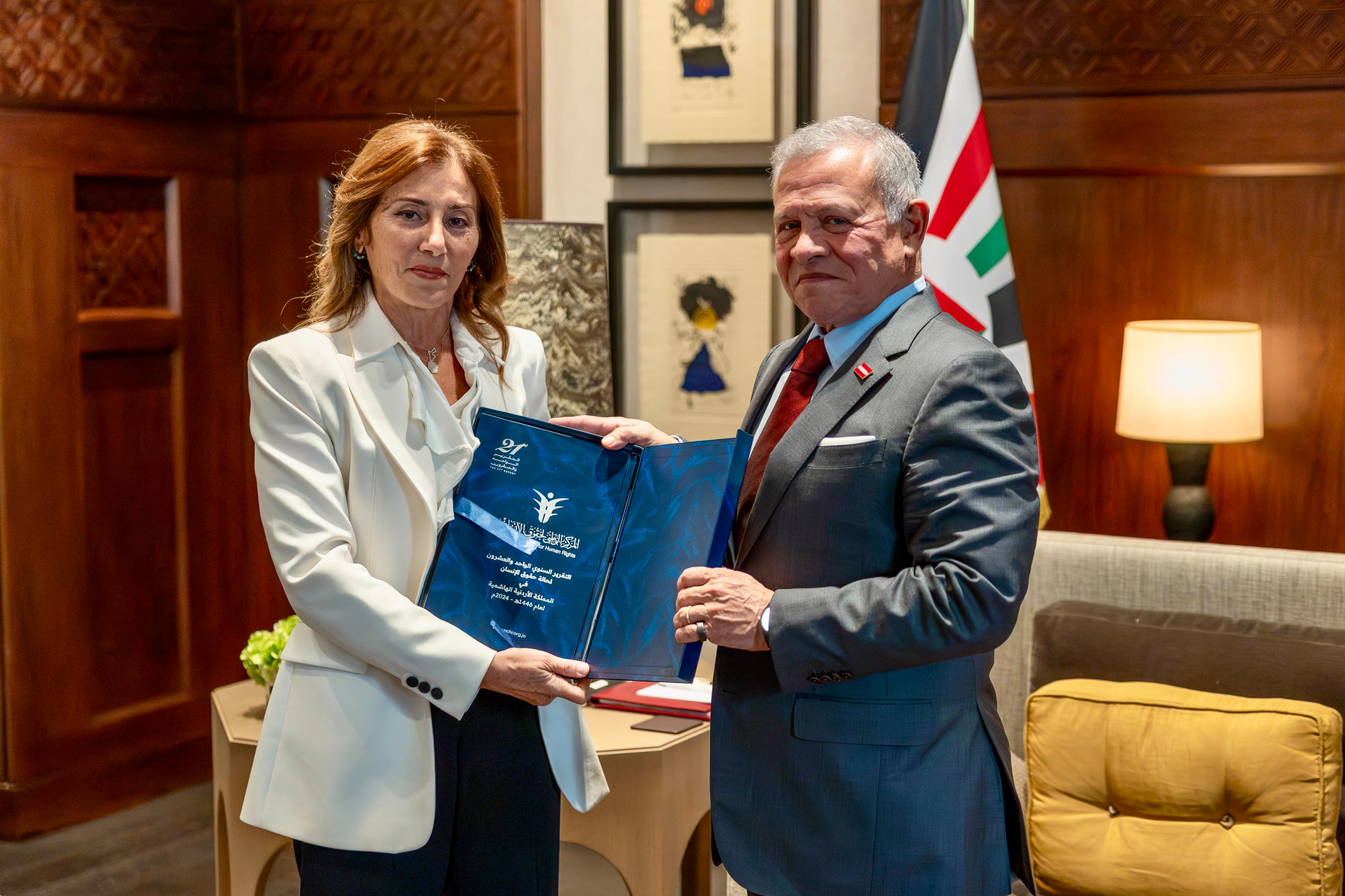 الملك يتسلم التقرير السنوي لحالة حقوق الإنسان في الأردن لعام 2024