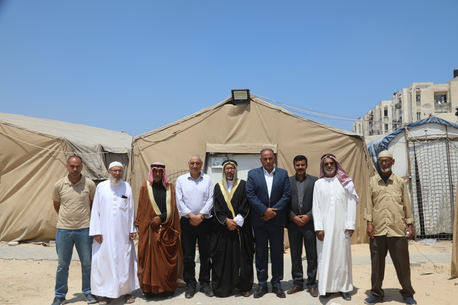 قائد قوة المستشفى الميداني الأردني جنوب غزة7 يستقبل وفودا رسمية