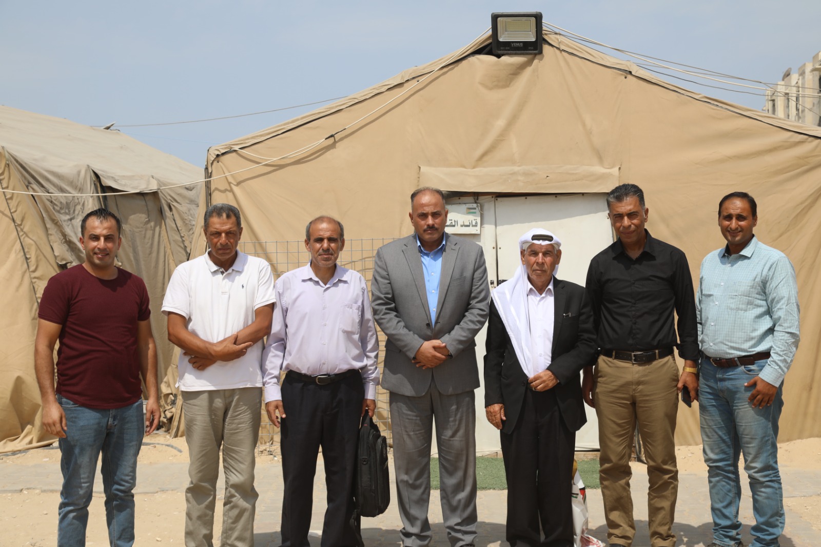 قائد قوة المستشفى الميداني الأردني جنوب غزة7 يستقبل وفودا رسمية