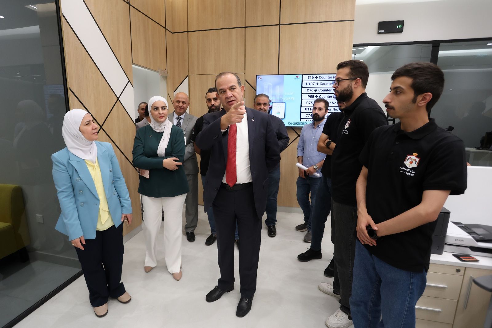 افتتاح التوسعة الجديدة لمركز الخدمات الحكومية في المقابلين