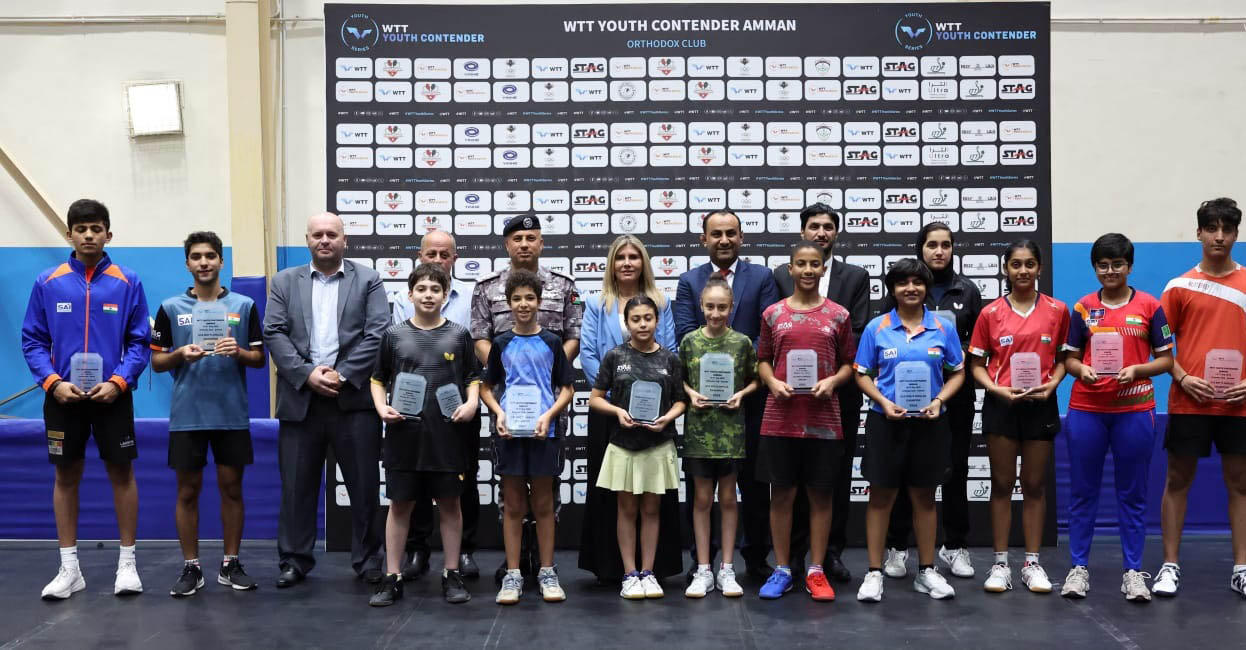 اختتام منافسات بطولة الأردن الدولية لكرة الطاولة 