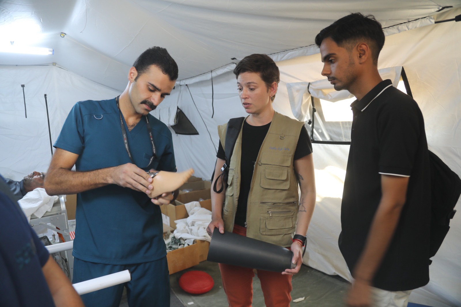 وفد من منظمة الأمم المتحدة للمرأة يزور المستشفى الميداني الأردني غزة 7