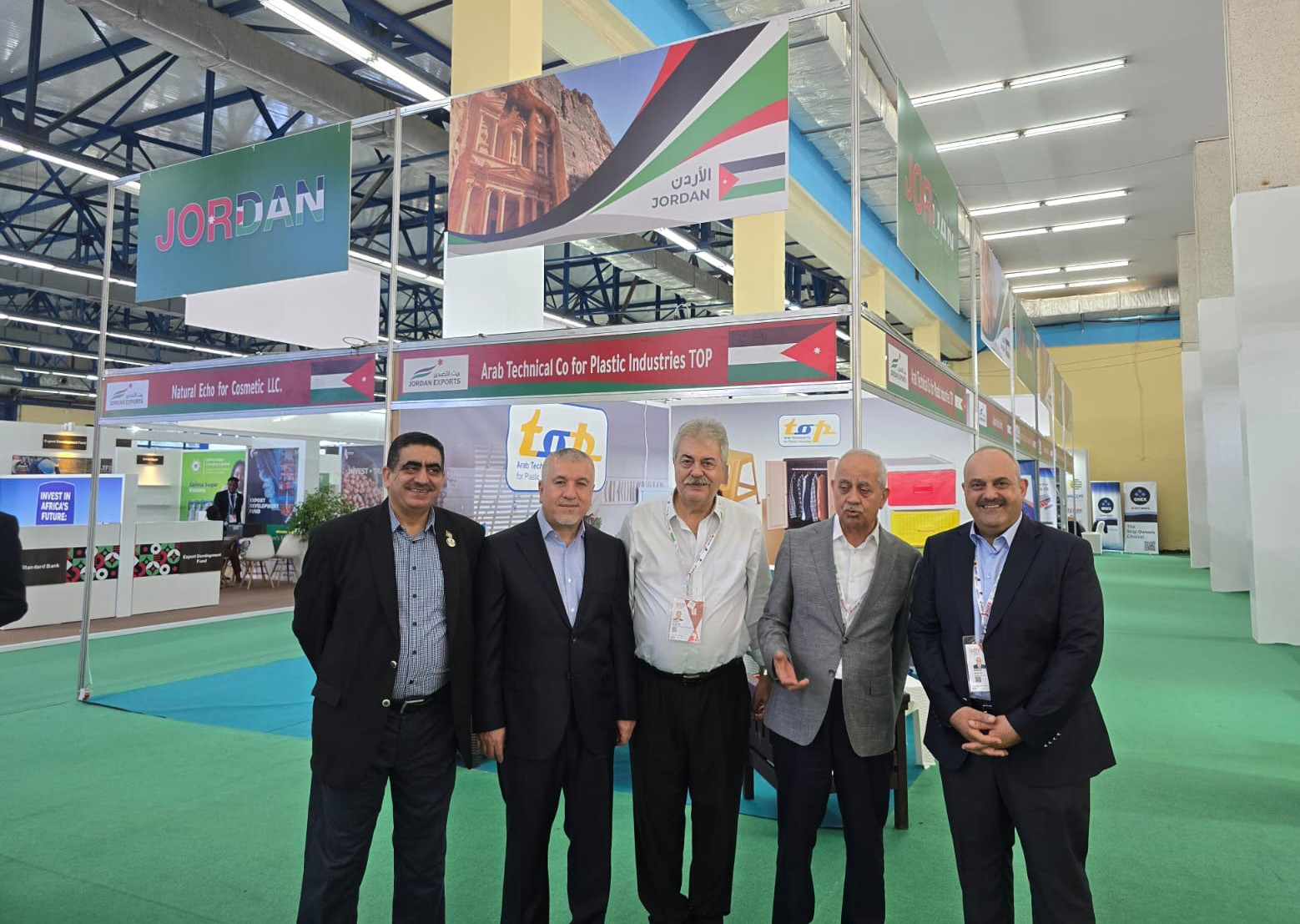 افتتاح الجناح الأردني في معرض التجارة الإفريقي