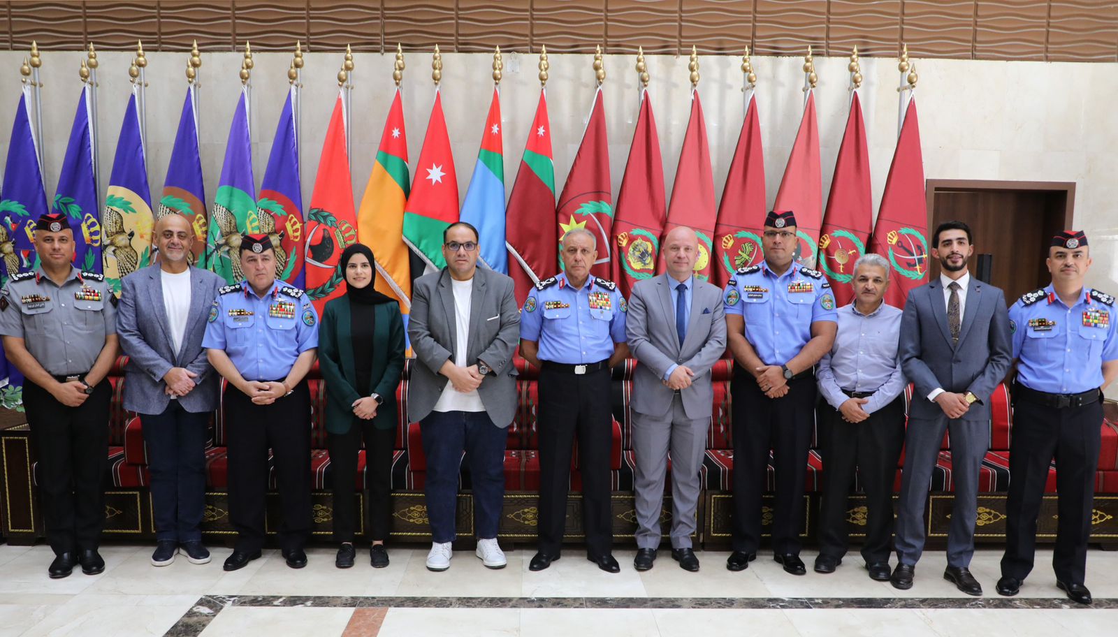 مدير الأمن العام يلتقي رئيس وأعضاء الاتحاد الأردني للكراتيه