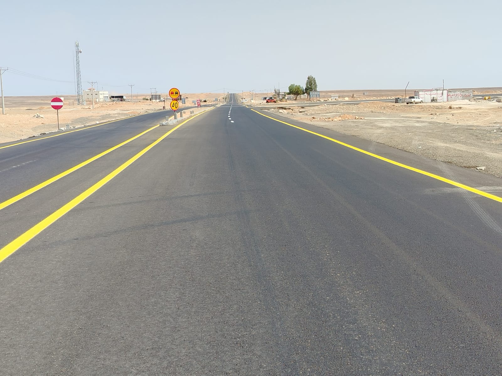 الأشغال تنجز إعادة تأهيل طريق معان – المدورة – مناجم الشيدية