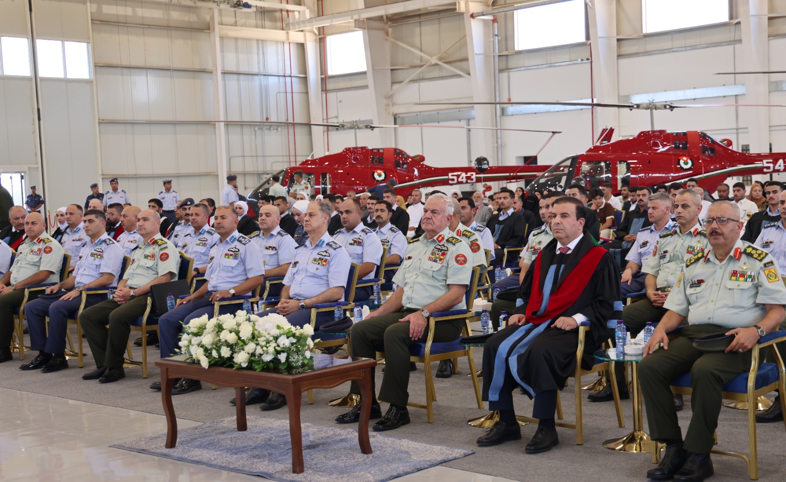 الحنيطي يفتتح مبنى الطيران التشبيهي وهنجر طائرة بيل 505 