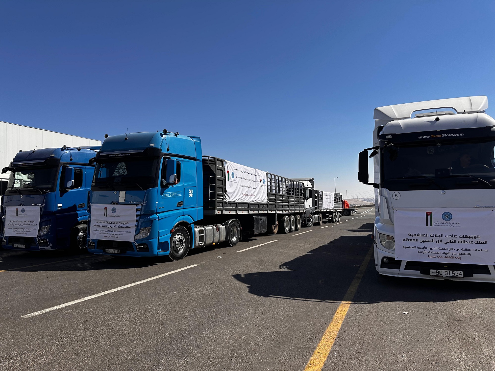 الأردن وقطر يرسلان مساعدات إغاثية إلى سوريا