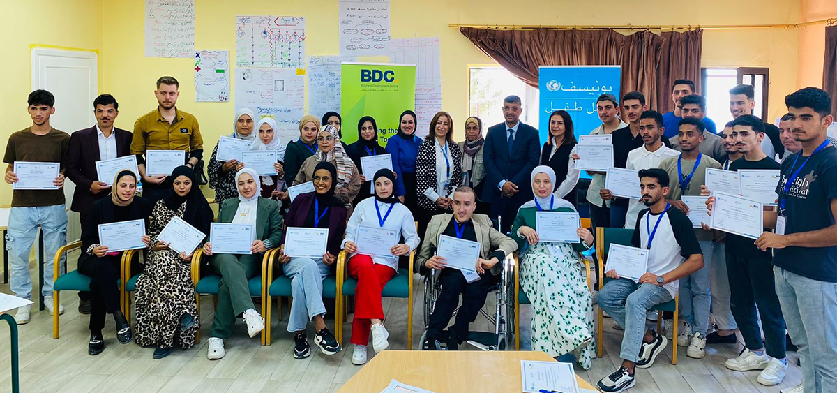 مركز تطوير الأعمال يختتم تدريباً في ريادة الأعمال والتمكين الاقتصادي لشباب بني كنانة