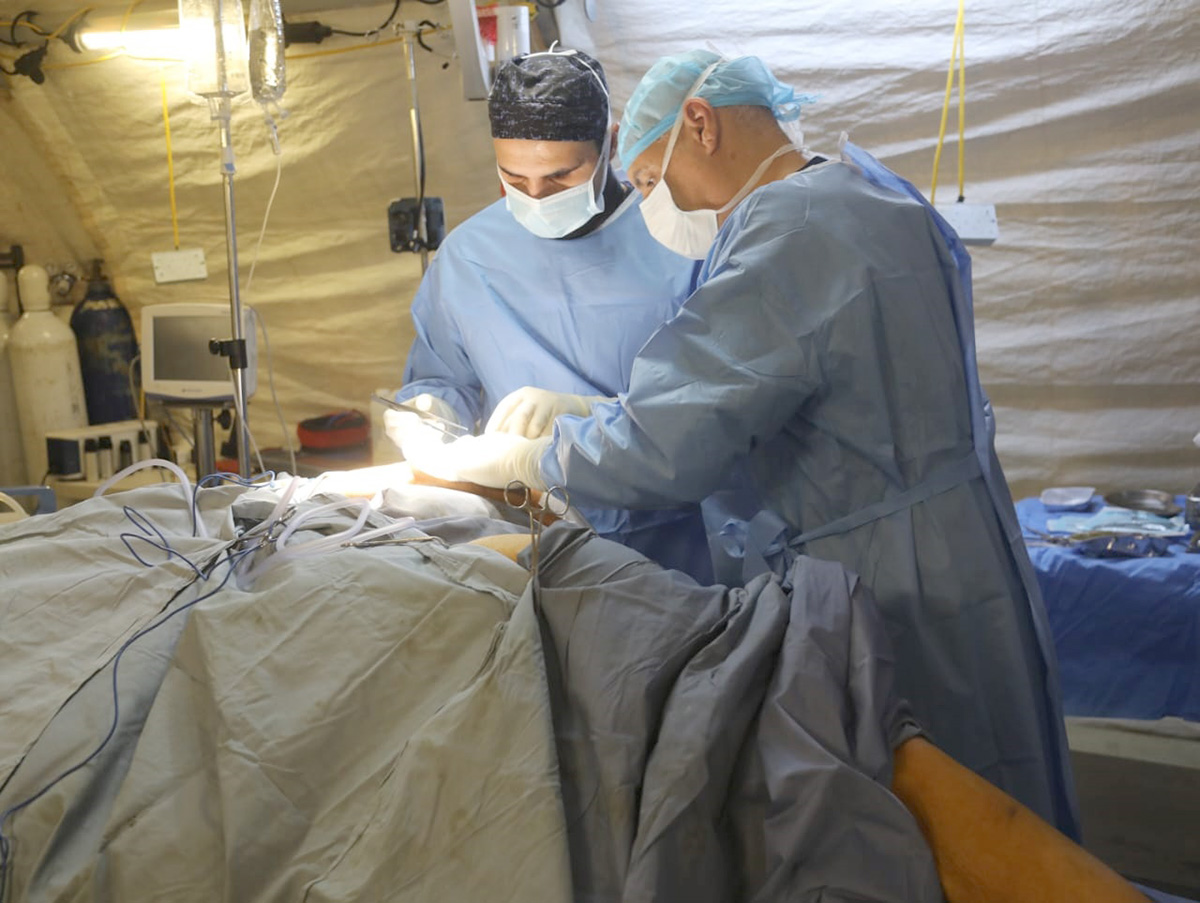 المستشفى الميداني الأردني غزة/7 يجري عملية نوعية