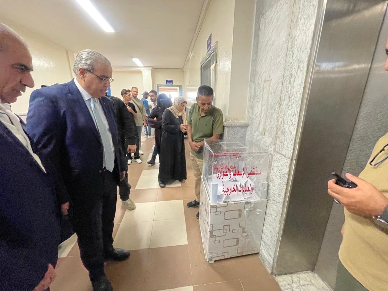 وزير الصحة يطلق من مستشفيات البشير نموذج رضا المريض