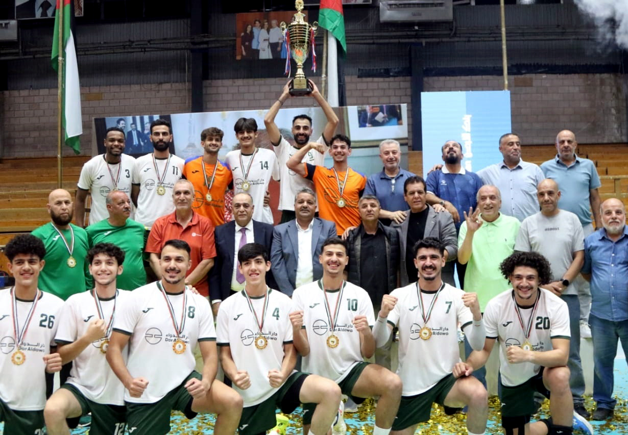 شباب الحسين بطلا لكأس الأردن للكرة الطائرة 