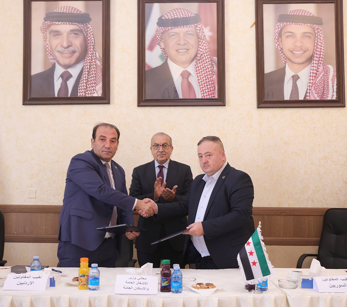 مذكرة تفاهم بين نقابتي المقاولين الأردنيين والسوريين لتعزيز التعاون