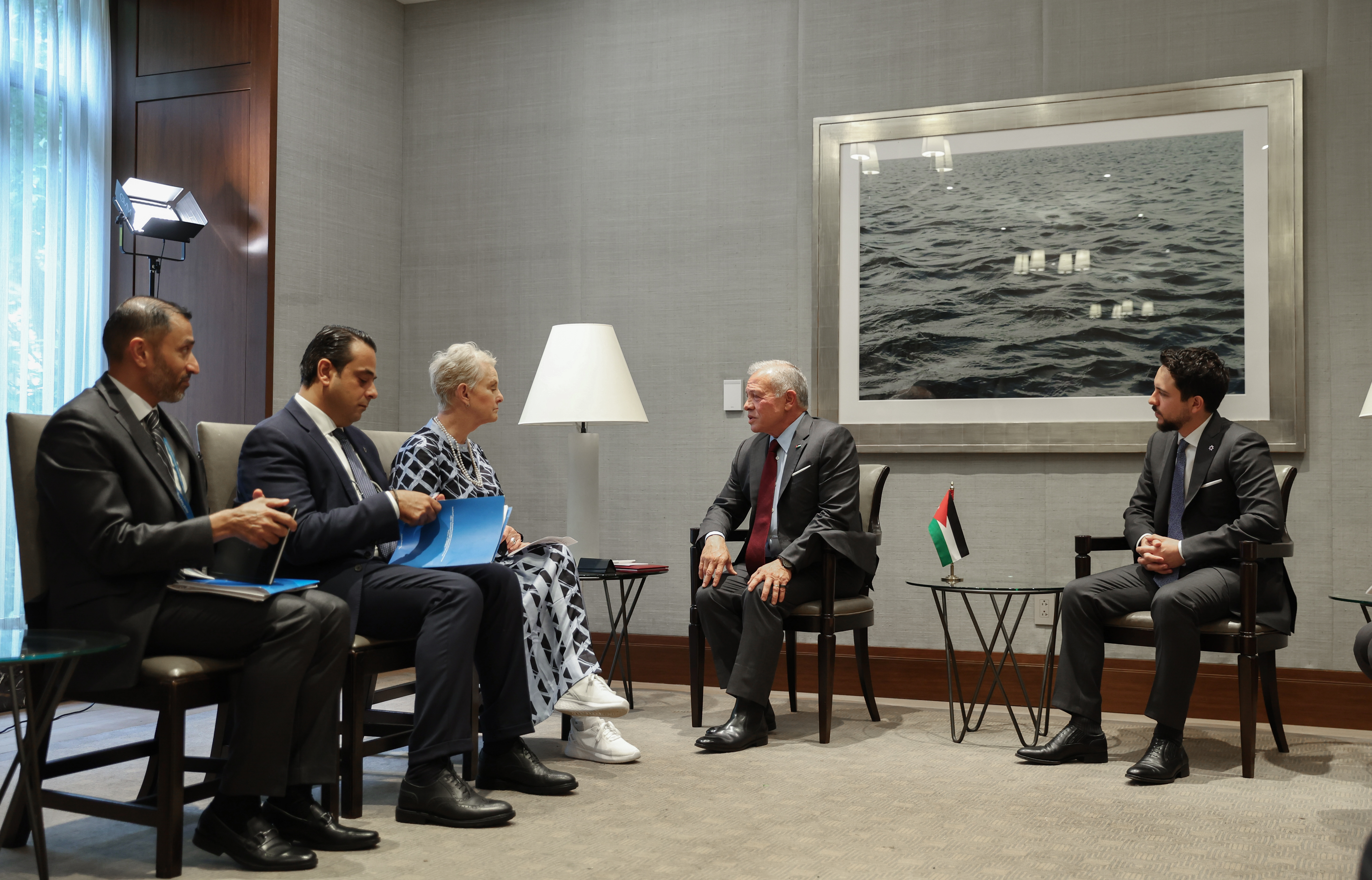 الملك يعقد في نيويورك لقاءات مع قادة دول ورؤساء منظمات دولية