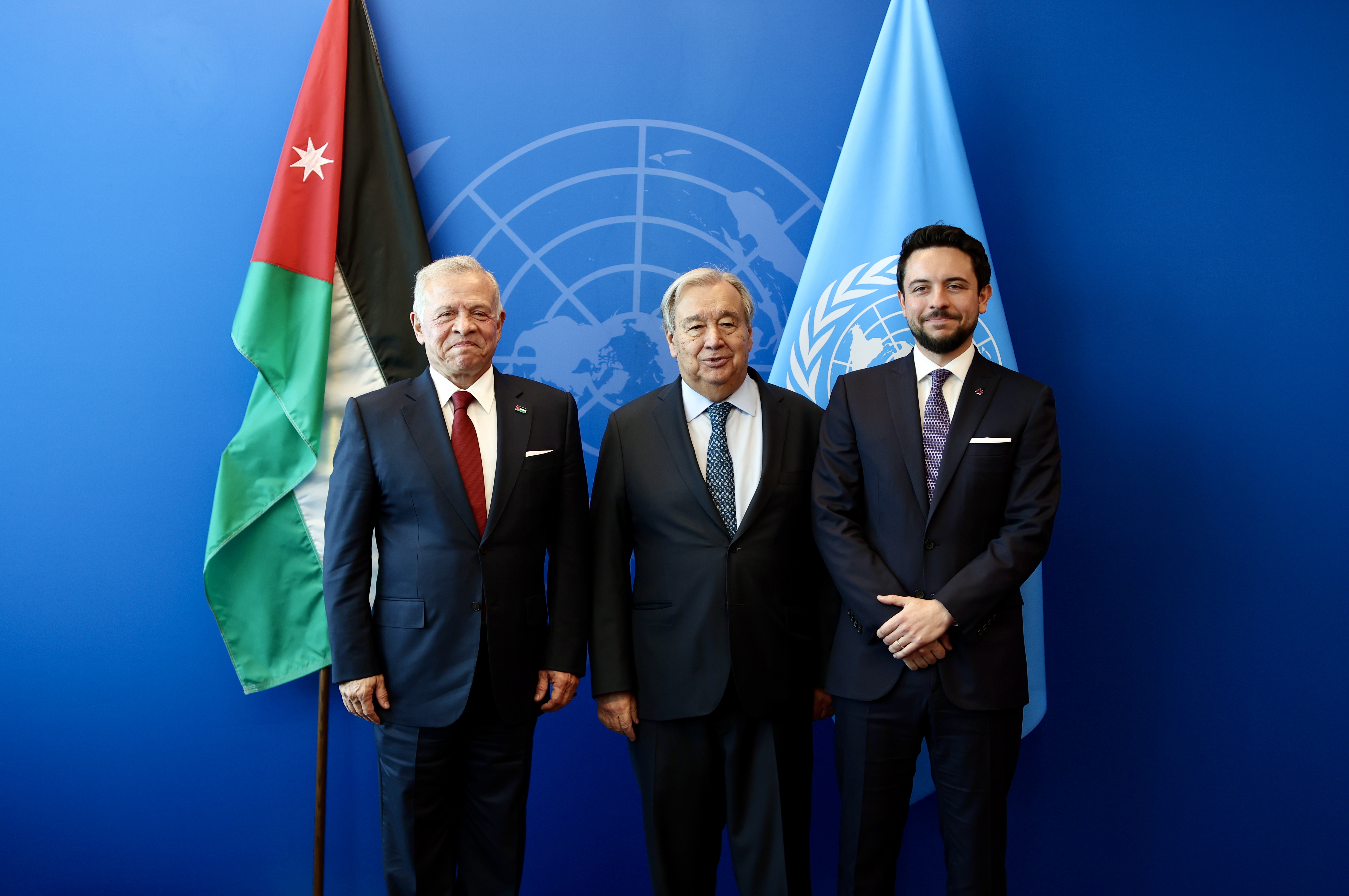 الملك يوجه نداء من نيويورك طالب فيه دول العالم أجمع بوقف المأساة الإنسانية في غزة