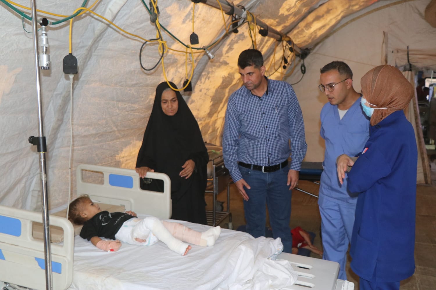 المستشفى الميداني الأردني غزة 83 يواصل تقديم خدماته الإنسانية والطبية في خانيونس