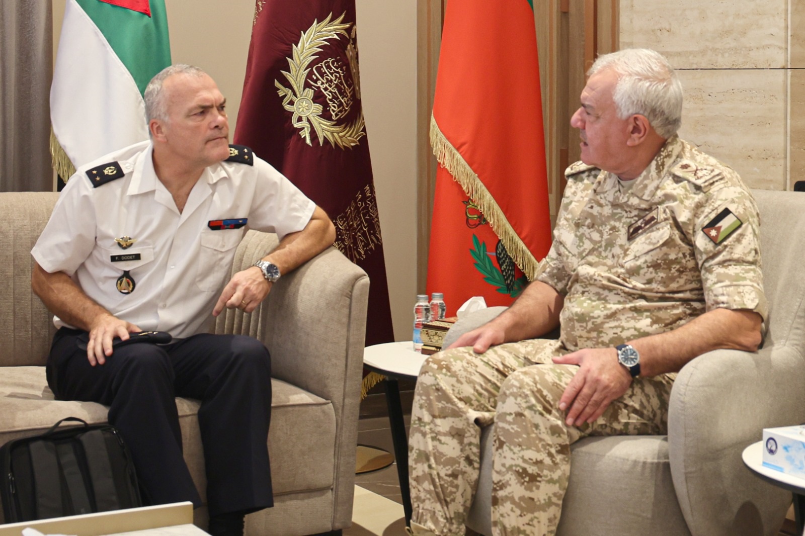 الحنيطي يستقبل وفداً عسكرياً فرنسياً