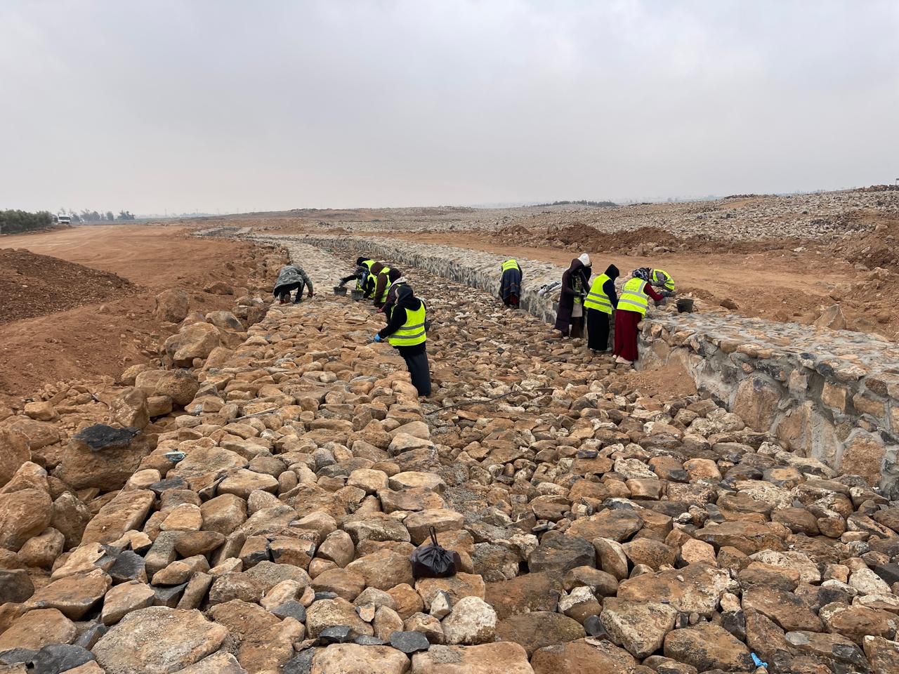 إنهاء المرحلة الأولى من مشروع تأهيل وادي ام الجمال الأثري ـ القناة الأثرية