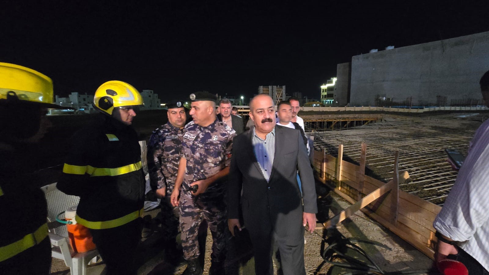 إصابة 5 عمال جراء انهيار مبنى قيد الإنشاء بإربد
