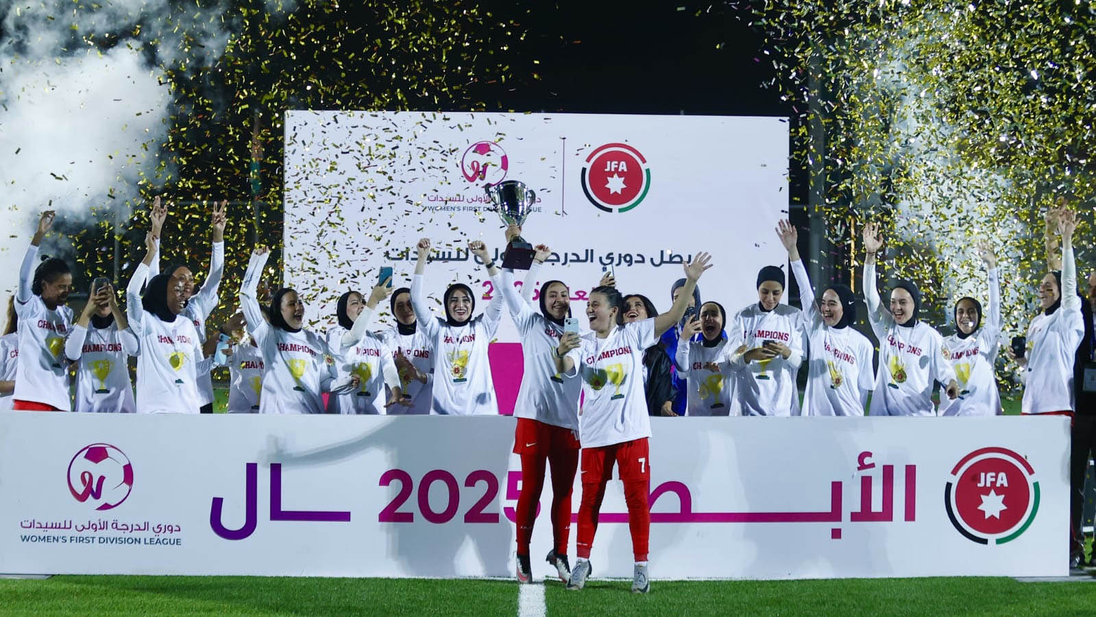 النصر يتوج بلقب دوري الدرجة الأولى للسيدات لكرة القدم 