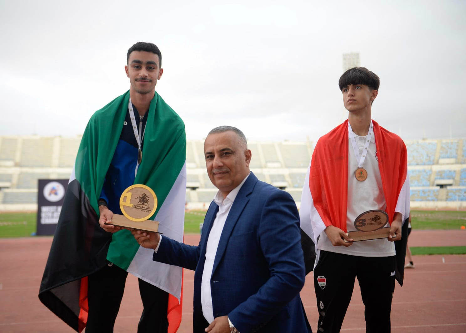 العدوان يشيد بدور اللجنة الأولمبية في تألق منتخب ألعاب القوى ببطولة غرب آسيا 