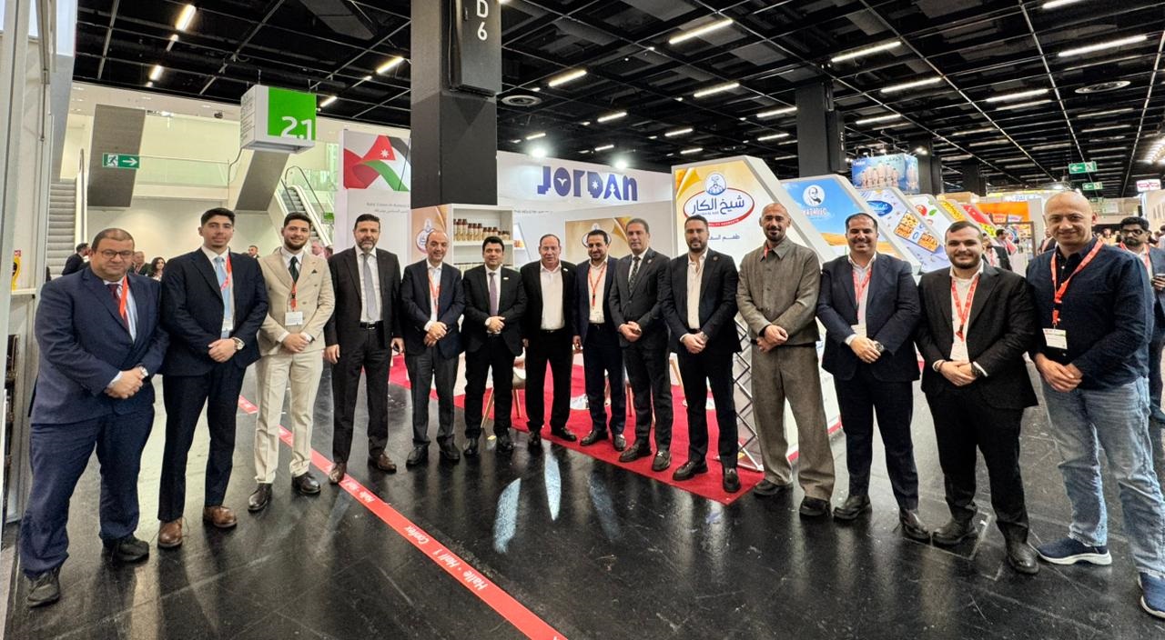 افتتاح الجناح الأردني في معرض أنوجا بألمانيا بمشاركة 20 شركة محلية