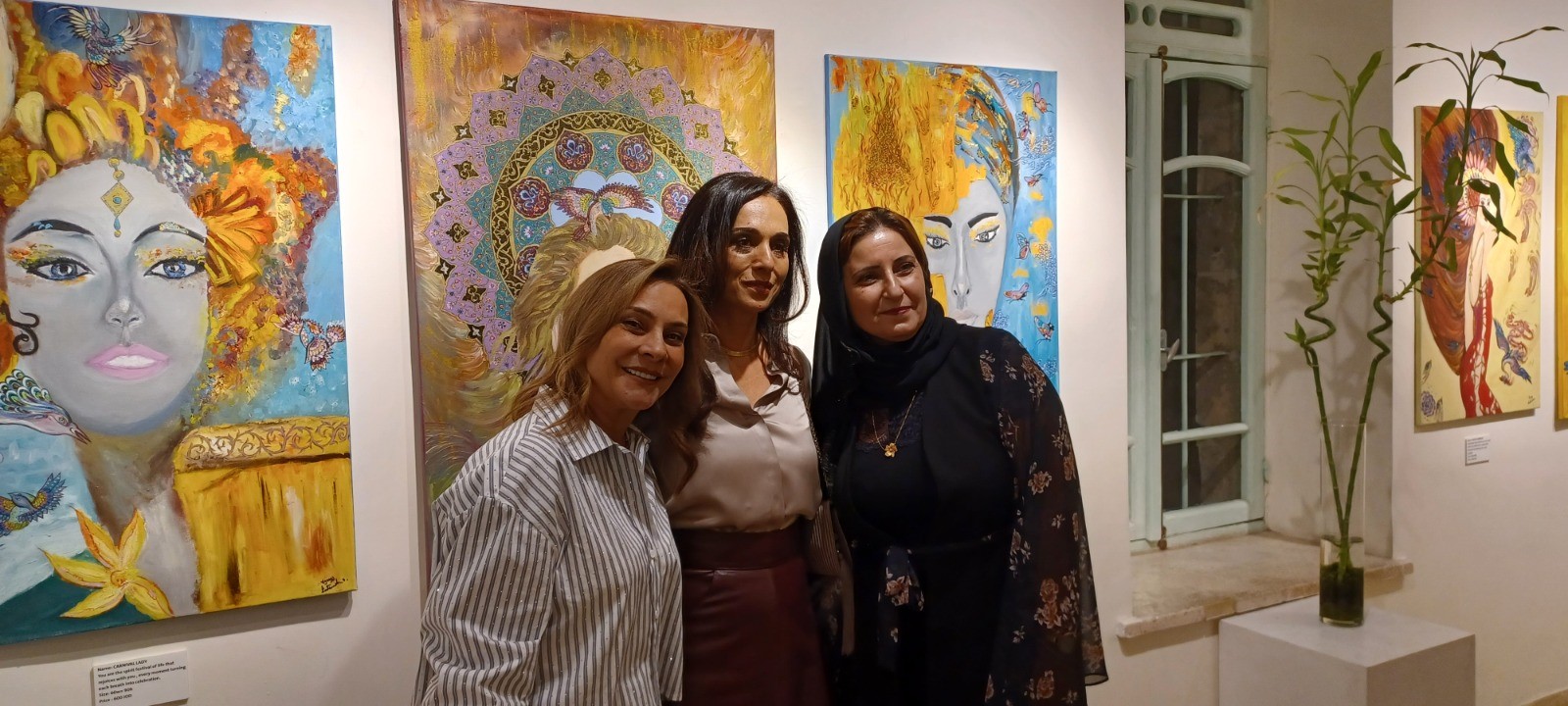 الأميرة رحمة ترعى افتتاح معرض فني مشترك