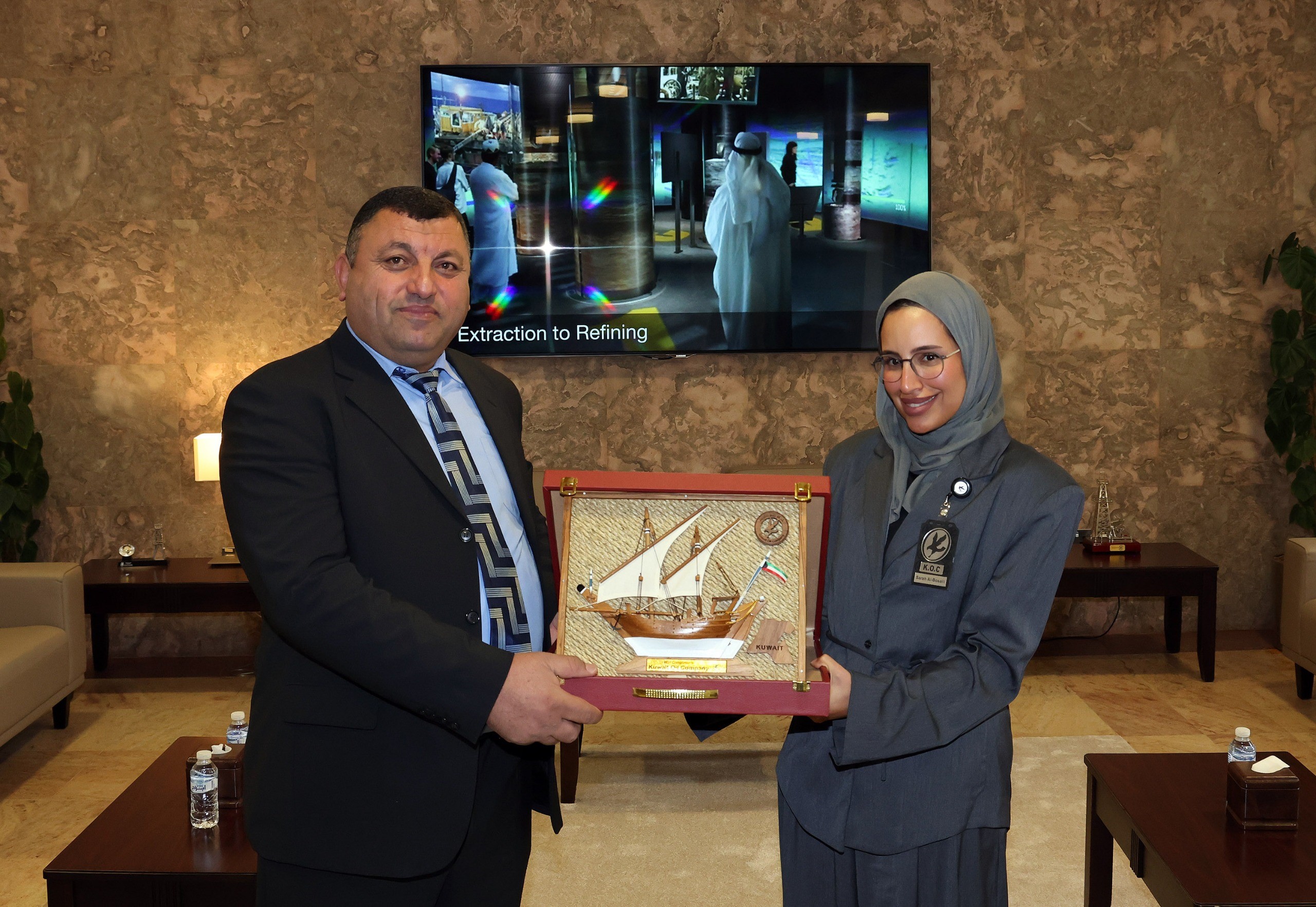 وفد بترا يختتم زيارته للكويت بجولة في متحف قصر السلام ومعرض أحمد الجابر للنفط