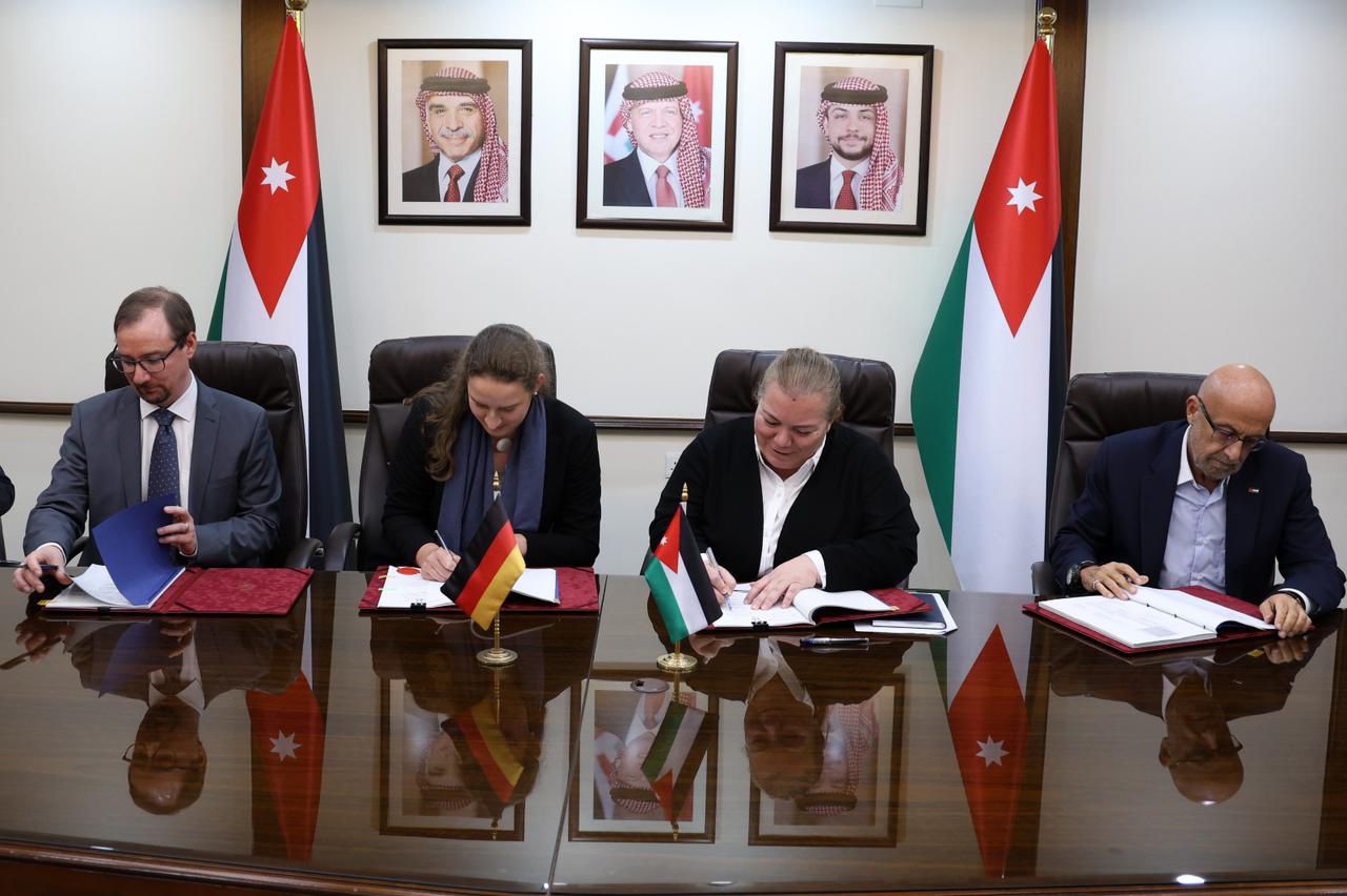 الأردن يوقع اتفاقية تمويل بقيمة 47 مليون يورو مع ألمانيا لتعزيز الأمن المائي