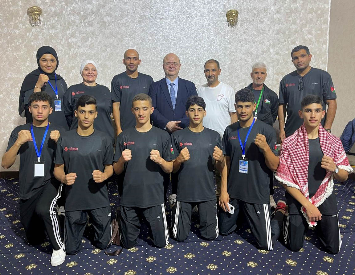 السفير الأردني في أوزبكستان يزور بعثة منتخب الكيك بوكسينغ