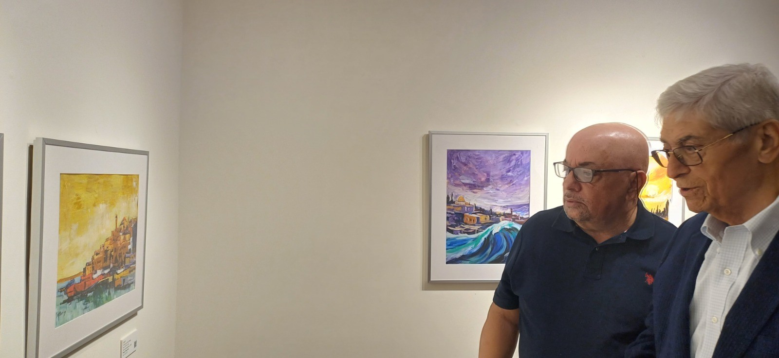 افتتاح معرض فلسطين..مدن على جدار القلب للتشكيلي البندك